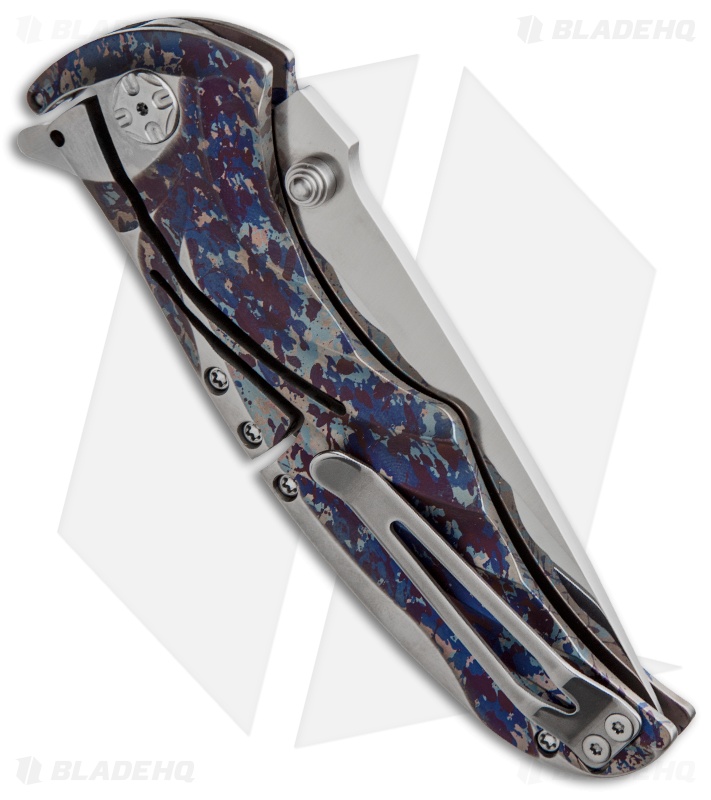 Brian Tighe Custom Tighe Coon Knife NIRK Lock Titanium Folder (3.75" Polished)
