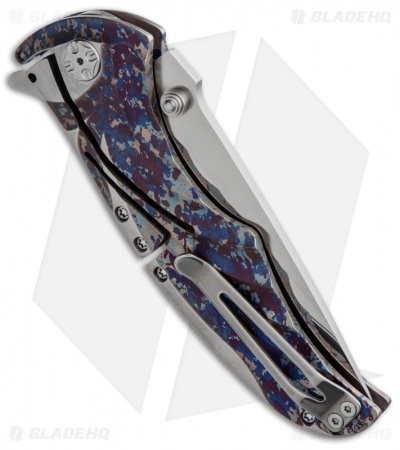 Brian Tighe Custom Tighe Coon Knife NIRK Lock Titanium Folder (3.75" Polished)