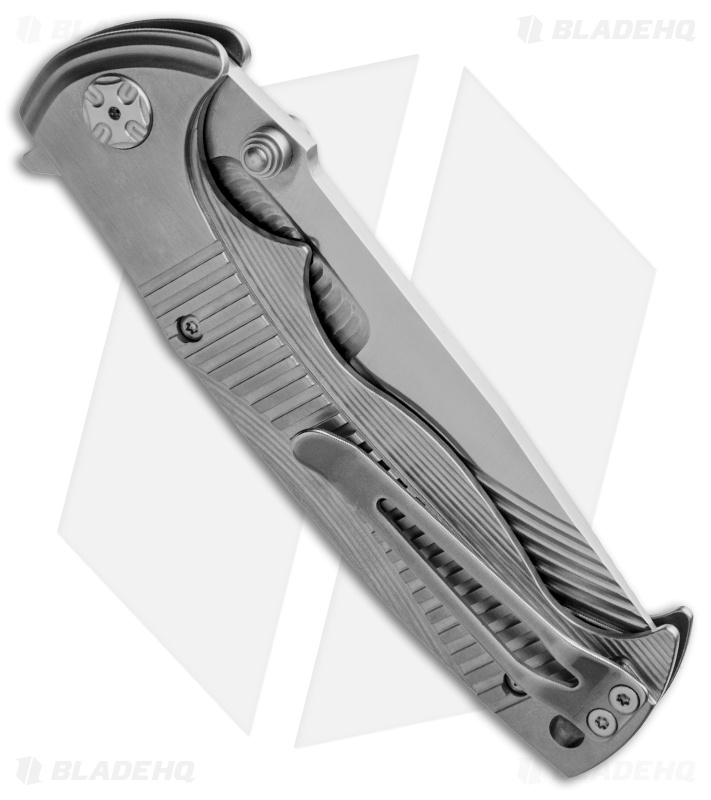 Brian Tighe Custom Tighe Rade Knife Titanium Folder (3.5" Fluted)