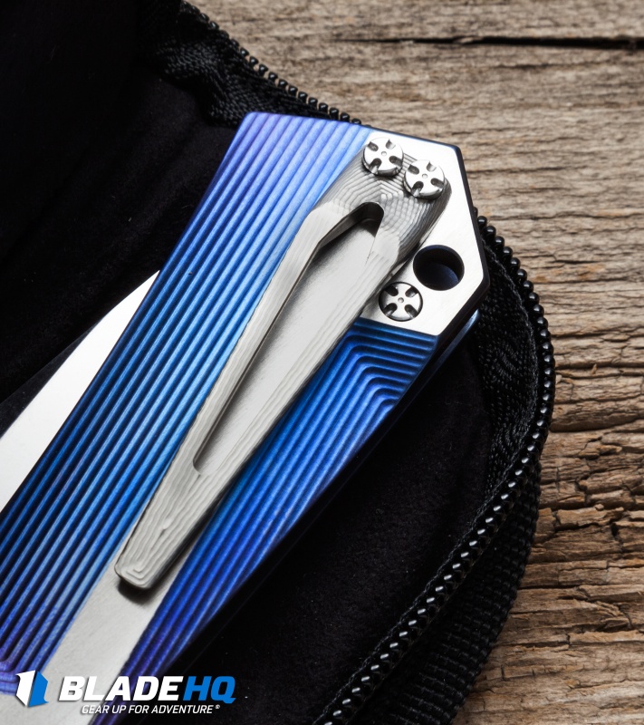 Brian Tighe Custom Tighe Tac Tanto Knife Spectrum Titanium (4" Polish SW)