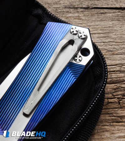 Brian Tighe Custom Tighe Tac Tanto Knife Spectrum Titanium (4" Polish SW)