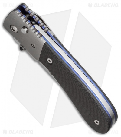 Brian Tighe Vanguard Titanium D/A Automatic Knife Carbon Fiber (3.5" Satin)