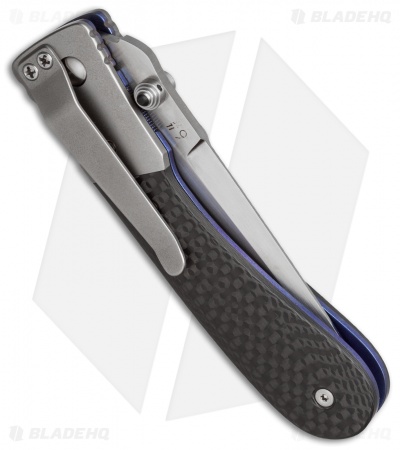 Brian Tighe Vanguard Titanium D/A Automatic Knife Carbon Fiber (3.5" Satin)