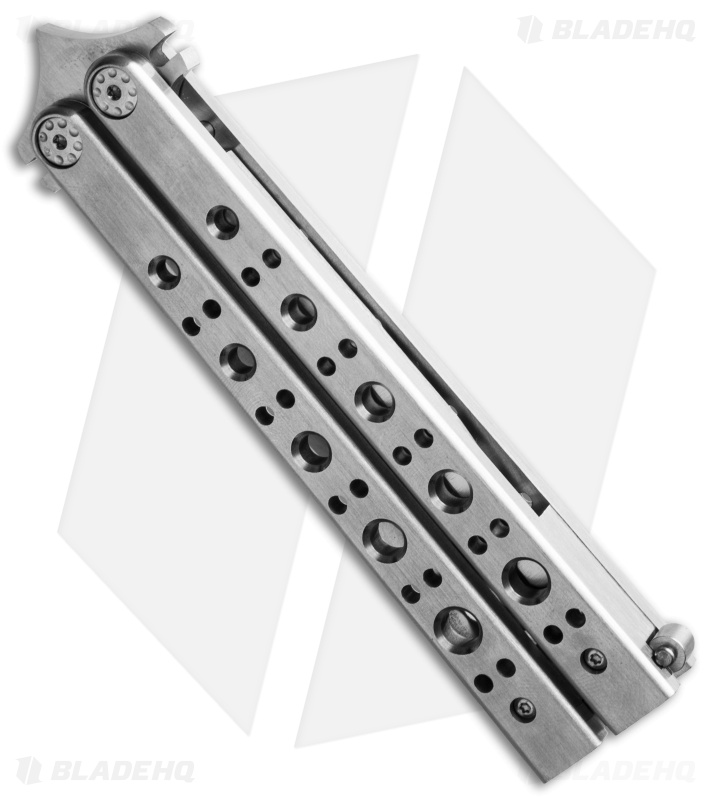 Burn Knives Model 1 Custom Weehawk Balisong Knife Stainless Steel (4.25" Satin)
