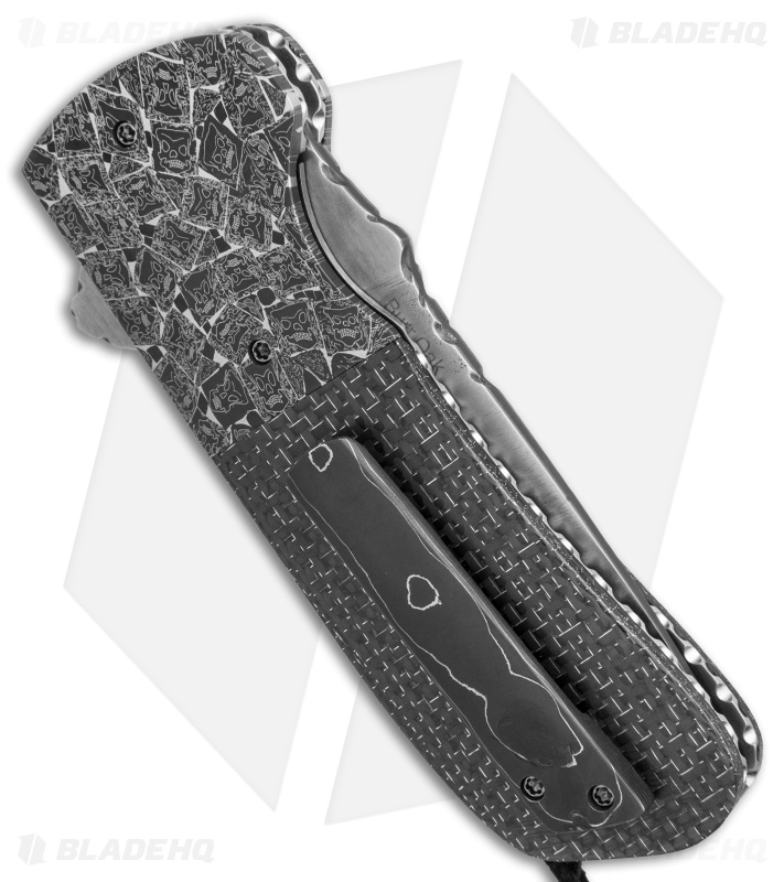 Burr Oak Knives Coffin Nail 3.0 Flipper Knife Zombie Mosaic/LSCF (3.6" San Mai)