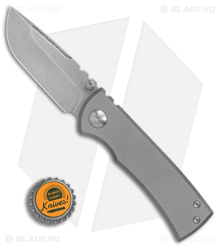 Chaves American Made Redención 228 Blasted Titanium Folder (3.25") 