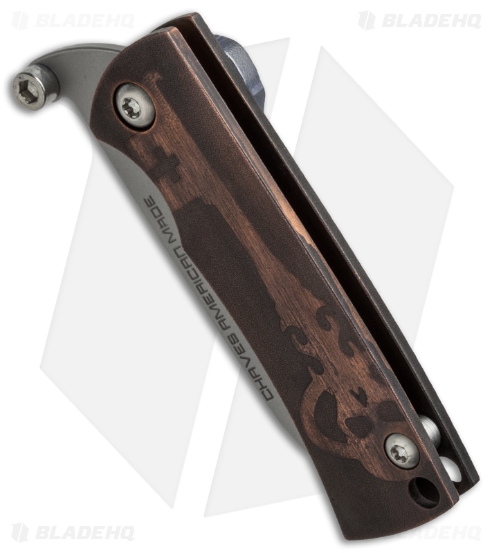 Chaves American Made Redención Friction Folder Knife Copper (2.25" Bead Blast)