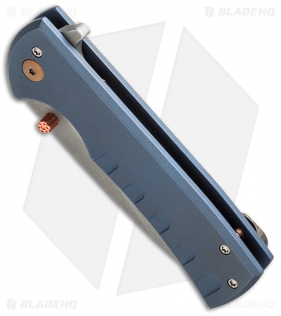 Ferrum Forge + Chaves Veloz Flipper Knife Channel Blue (3.125" Stonewash) FFKW