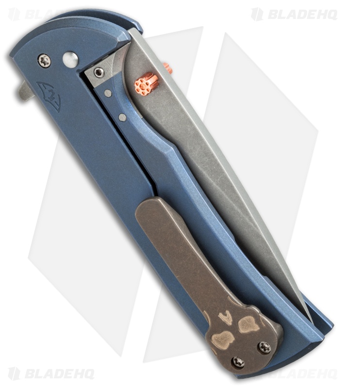 Ferrum Forge + Chaves Veloz Flipper Knife Channel Blue (3.125" Stonewash) FFKW