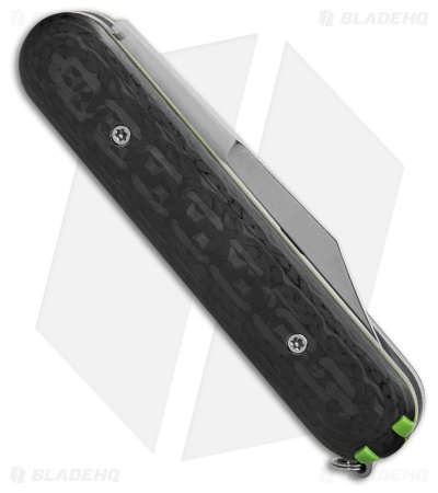 Chuck Gedraitis Alox SAS Linerlock Black Carbon Fiber (3.25" Satin)
