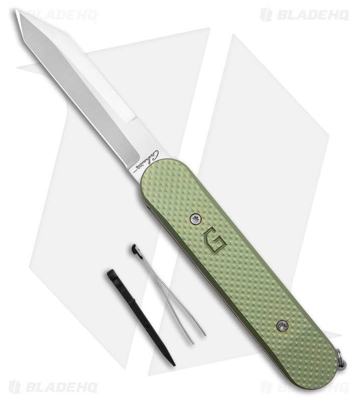 Chuck Gedraitis Alox SAS Linerlock Green Aluminum (3.25" Satin)
