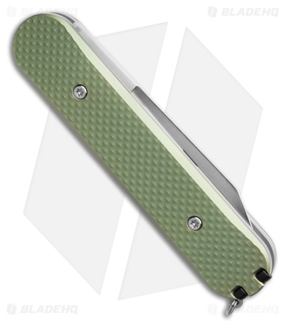 Chuck Gedraitis Alox SAS Linerlock Green Aluminum (3.25" Satin)