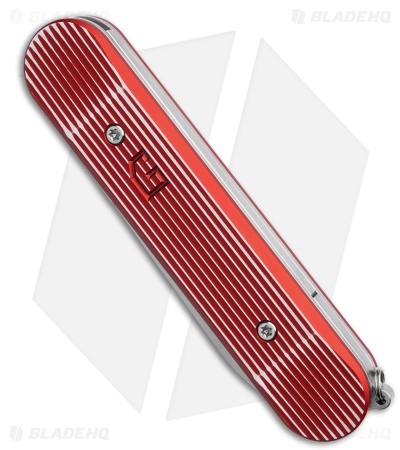 Chuck Gedraitis Alox SAS Linerlock Red Lined Aluminum (3.25" Satin)