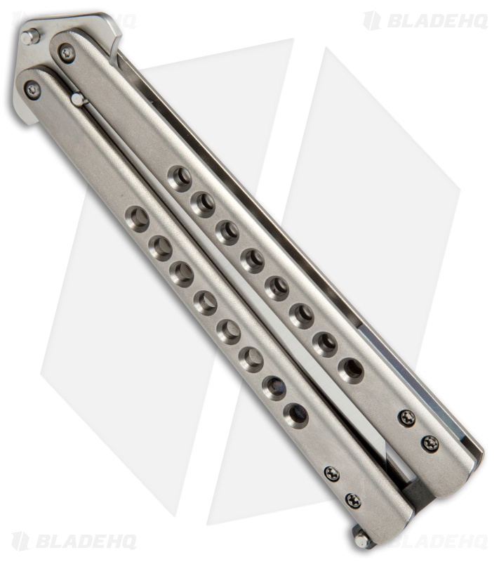 Chuck Gedraitis Knives Balisong #163 Titanium Butterfly Knife (4.25" Satin)