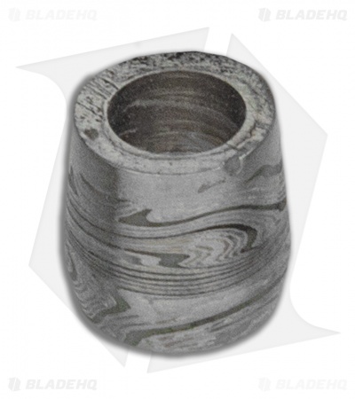 Chuck Gedraitis Custom Lume Lanyard Bead - 304/316 Stainless Damascus