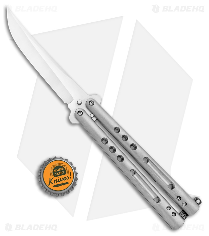 Chuck Gedraitis Knives Balisong #202 Titanium Butterfly Knife (4.25" Satin)