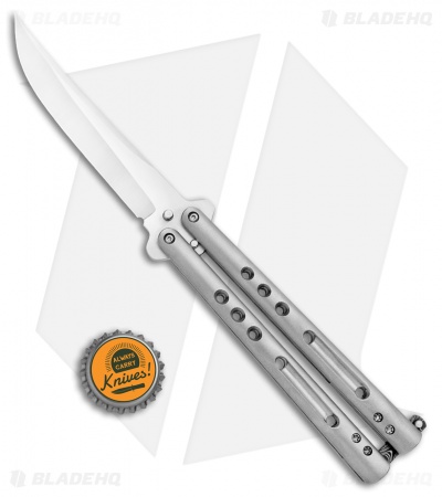 Chuck Gedraitis Knives Balisong #202 Titanium Butterfly Knife (4.25" Satin)