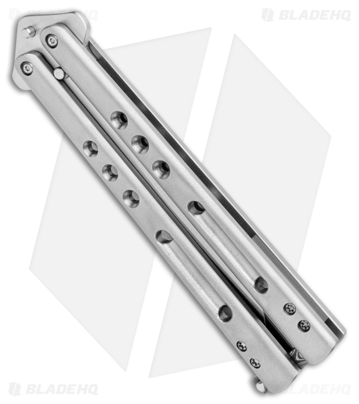 Chuck Gedraitis Knives Balisong #202 Titanium Butterfly Knife (4.25" Satin)