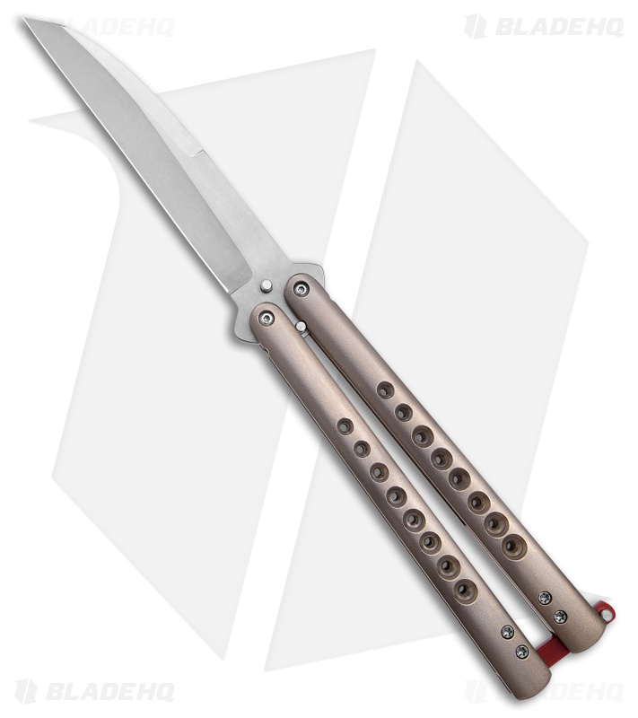 Chuck Gedraitis Knives Balisong No. 212 Titanium Butterfly Knife (4.25" SW)