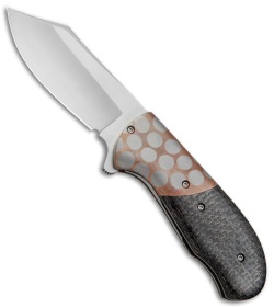 Chuck Gedraitis Medium Puffin Flipper Knife LSCF/Superconductor (3.125" Satin)