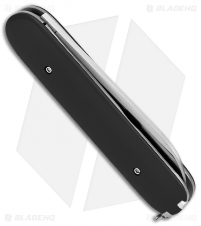 Chuck Gedraitis Swiss Army Switchblade Automatic Knife Black G-10 (3.25" Satin)