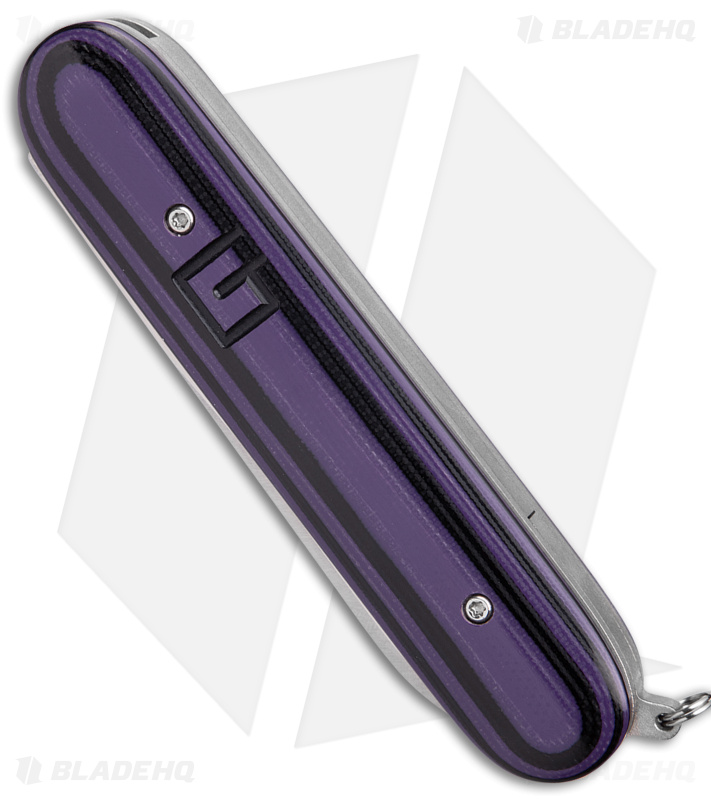 Chuck Gedraitis Switch Army Auto Knife Black / Purple G-10 (3.4" Satin)