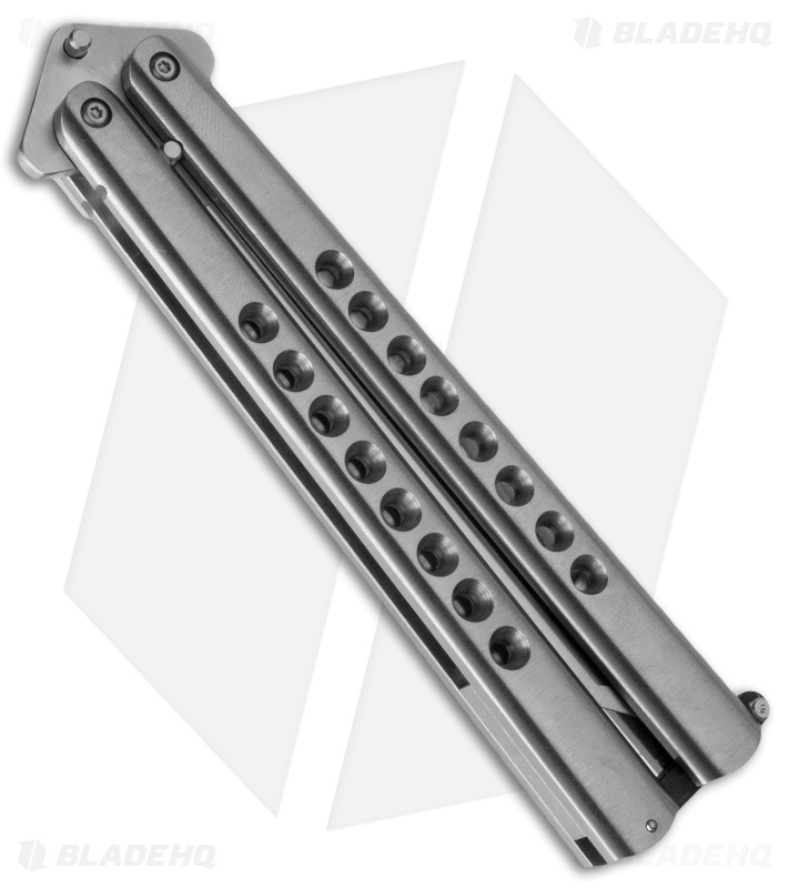 Chuck Gedraitis Custom Balisong #147 Butterfly Knife Titanium (4.25" Satin)