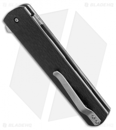 Chuck Gedraitis Dagger Flipper Knife Carbon Fiber (3.625" Acid Wash)