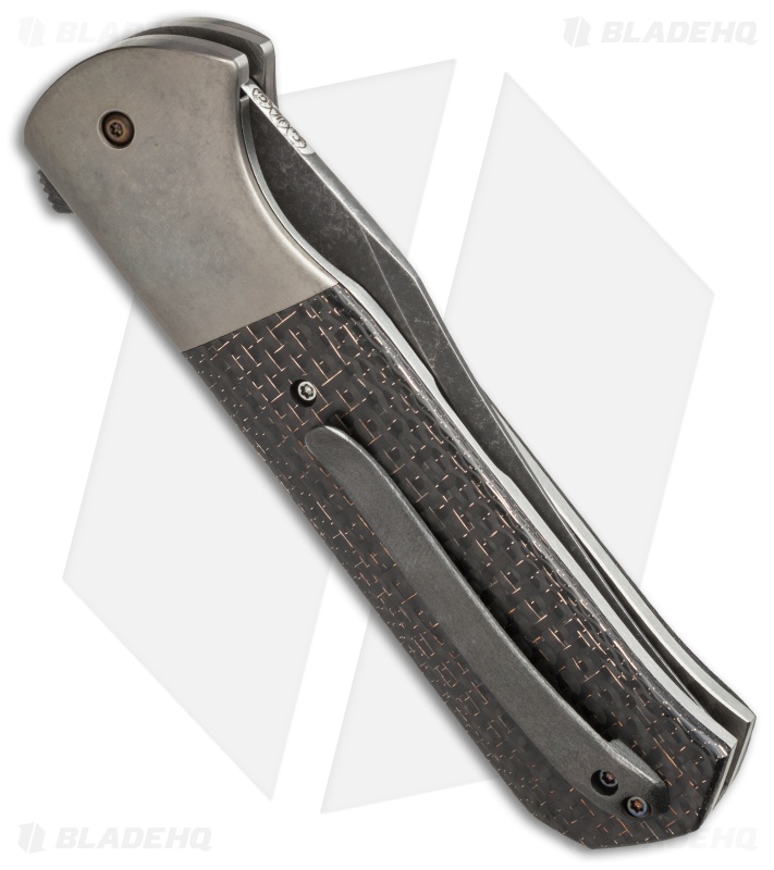 Chuck Gedraitis Marauder Flipper Knife LSCF/Titanium (3.75" Acid Wash)
