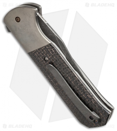 Chuck Gedraitis Marauder Flipper Knife LSCF/Titanium (3.75" Acid Wash)