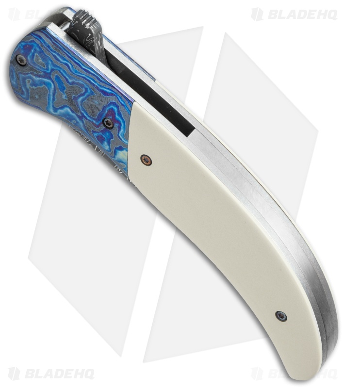Chuck Gedraitis Persian Flipper Knife Timascus/ Micarta (3.75" Damascus )