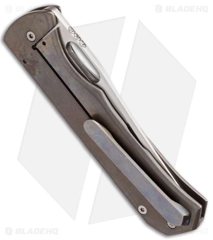 Chuck Gedraitis Small Marauder Frame Lock Knife Titanium (3.25" Satin)