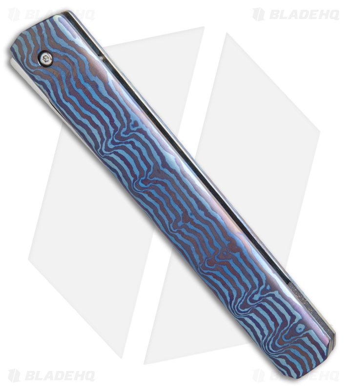 Chuck Gedraitis Kwaiken Frame Lock Knife Timascus (3.625" Hand Satin)