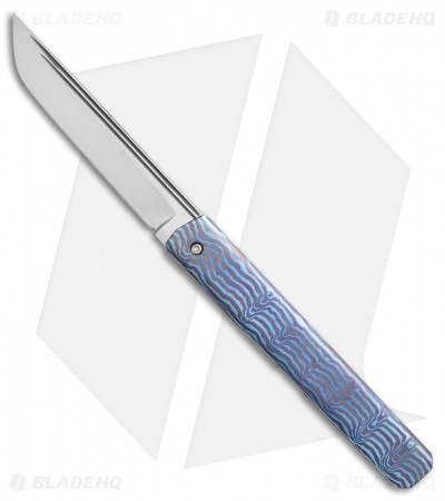 Chuck Gedraitis Kwaiken Frame Lock Knife Timascus (3.625" Hand Satin)