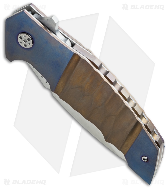 Sergio Consoli N° 270 Liner Lock Knife Blue Titanium (3.75" Satin)