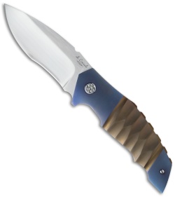 Sergio Consoli N° 270 Liner Lock Knife Blue Titanium (3.75" Satin)