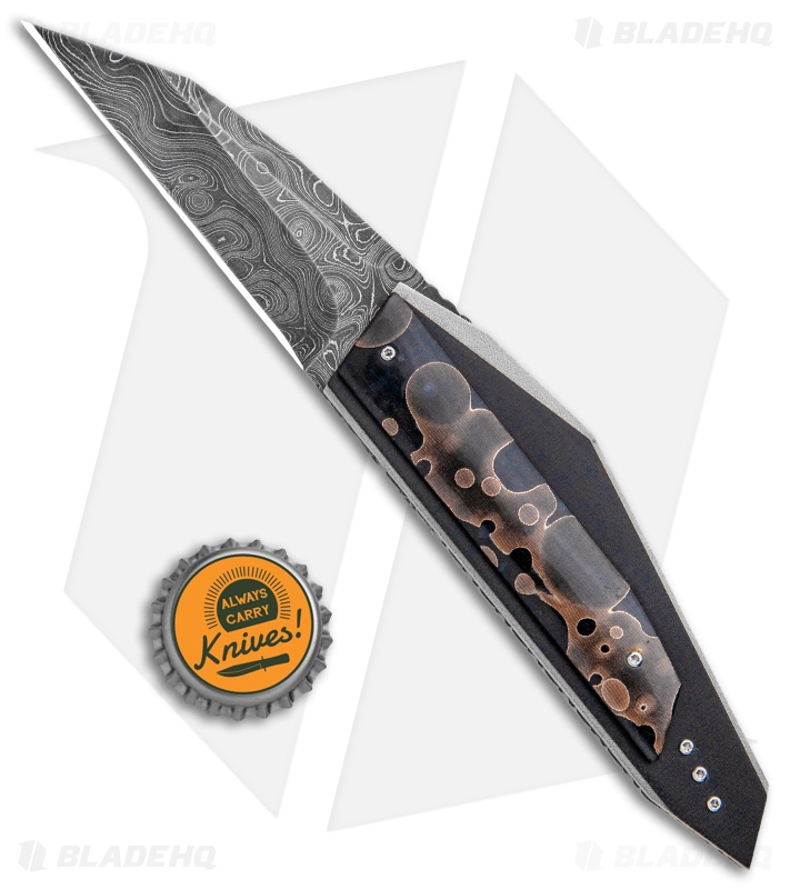 Corrie Schoeman Custom N Able Liner Lock Knife Resin Composite (3.25" Damascus)