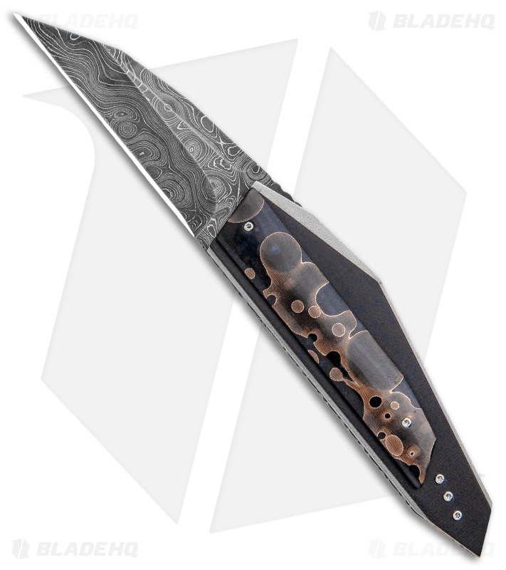 Corrie Schoeman Custom N Able Liner Lock Knife Resin Composite (3.25" Damascus)