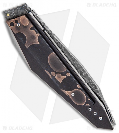 Corrie Schoeman Custom N Able Liner Lock Knife Resin Composite (3.25" Damascus)