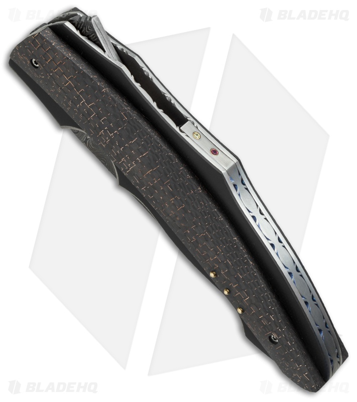 Corrie Schoeman Ilusion Flipper Knife LSCF (3.5" Damascus)