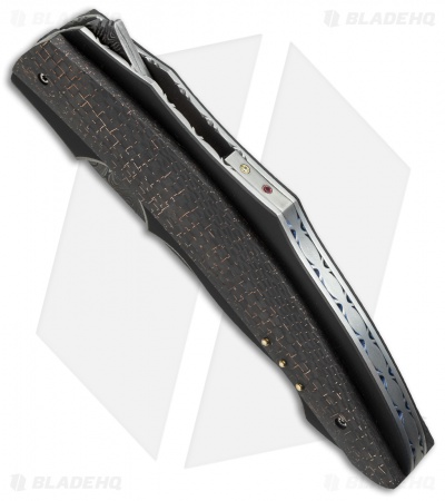 Corrie Schoeman Ilusion Flipper Knife LSCF (3.5" Damascus)
