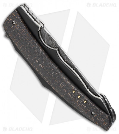 Corrie Schoeman Ilusion Flipper Knife LSCF (3.5" Damascus)