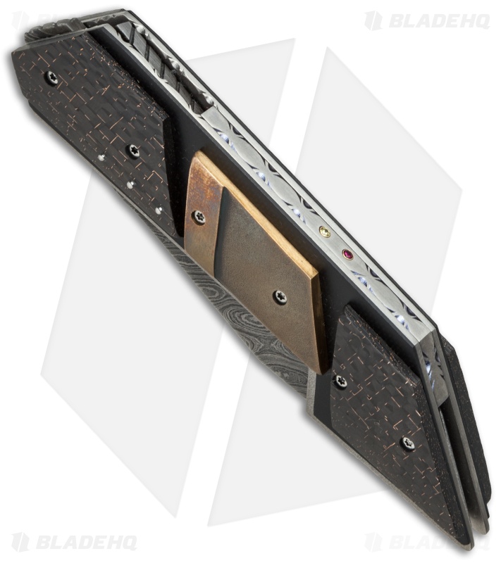 Corrie Schoeman Persian Flipper Folder LSCF/Bronze (3.25" Damascus)