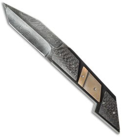 Corrie Schoeman Persian Flipper Folder LSCF/Bronze (3.25" Damascus)