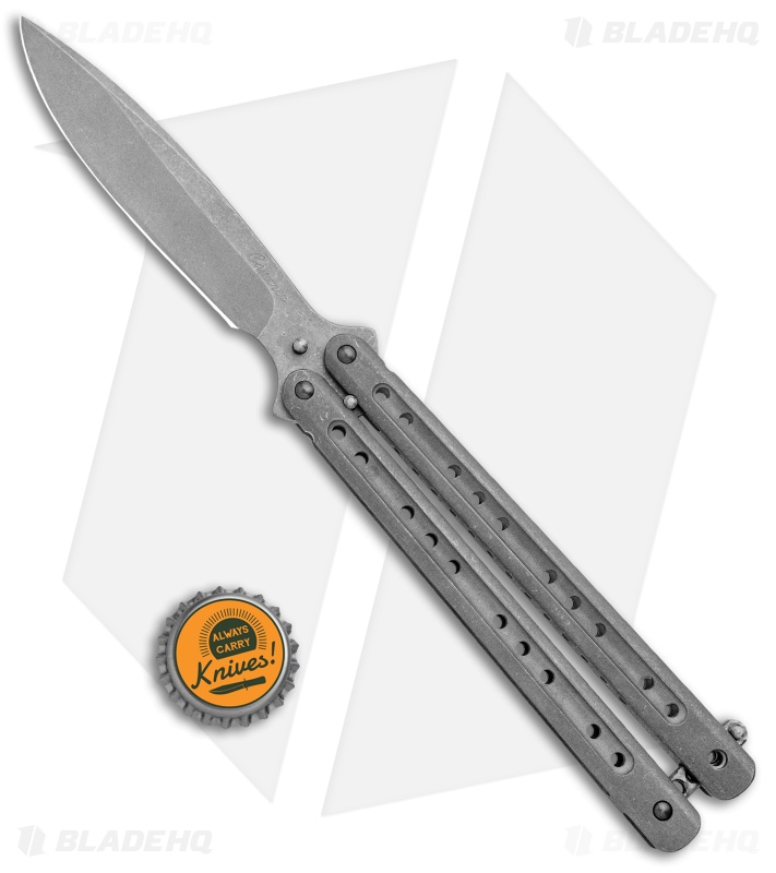 Craig Camerer Continuum Mid-Tech Balisong Butterfly Knife ( 4" Stonewash)