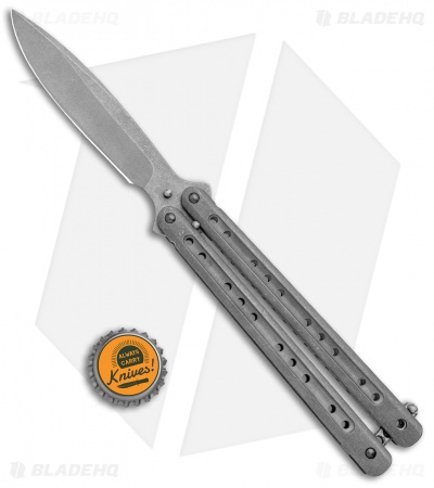 Craig Camerer Continuum Mid-Tech Balisong Butterfly Knife ( 4" Stonewash)