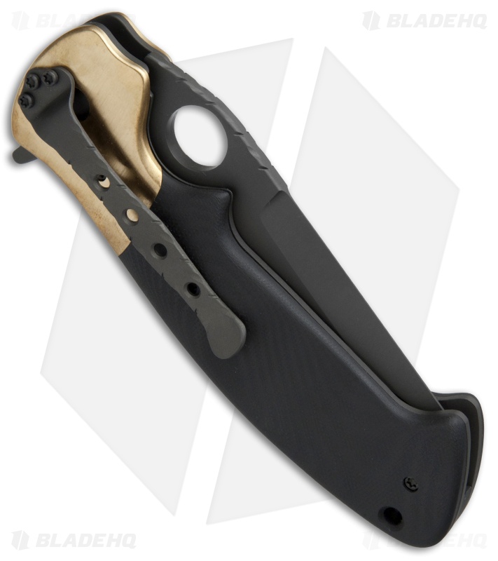 Custom Crawford Copperhead Kasper Flipper Knife Copper/G-10 (3.875" Black)