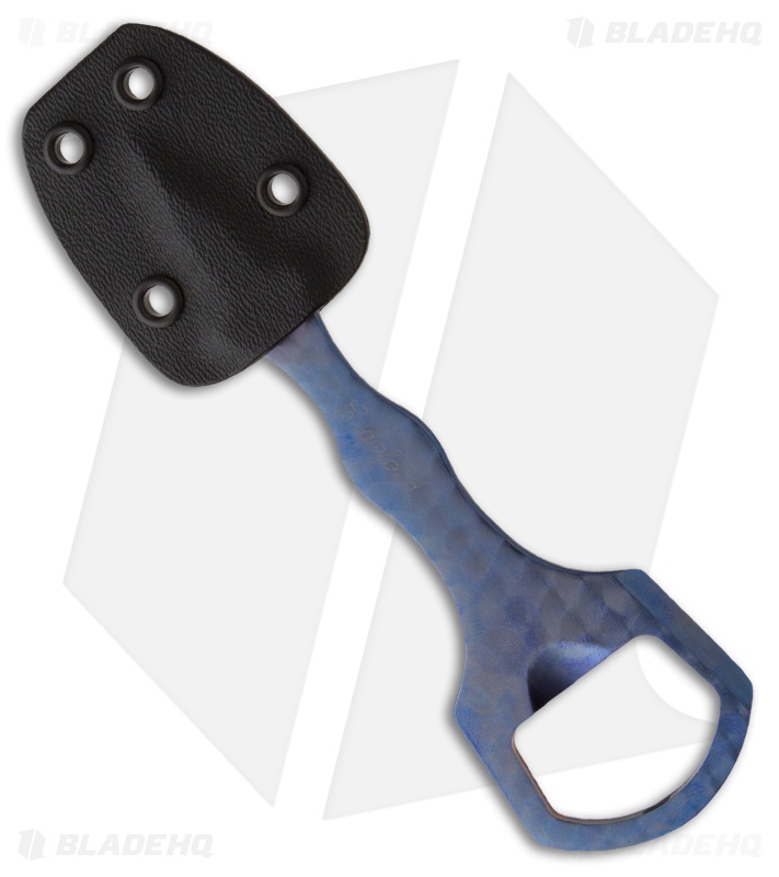 Crawford Custom Bottle Opener Neck Knife Titanium Bottle Opener (1.25" Plain)