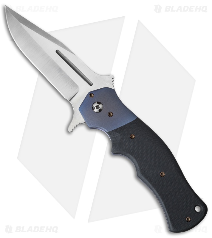 Crawford Custom Mini Tank Flipper Knife Carbon Fiber (3.75" Black)