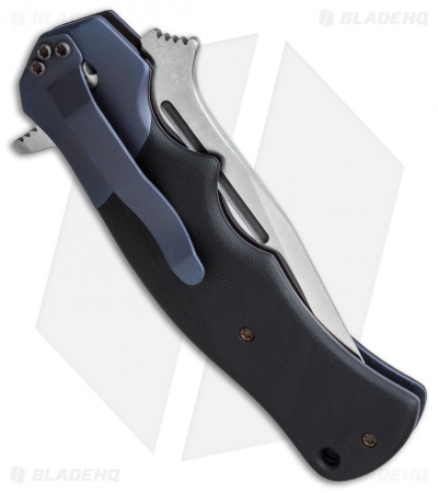 Crawford Custom Mini Tank Flipper Knife Carbon Fiber (3.75" Black)